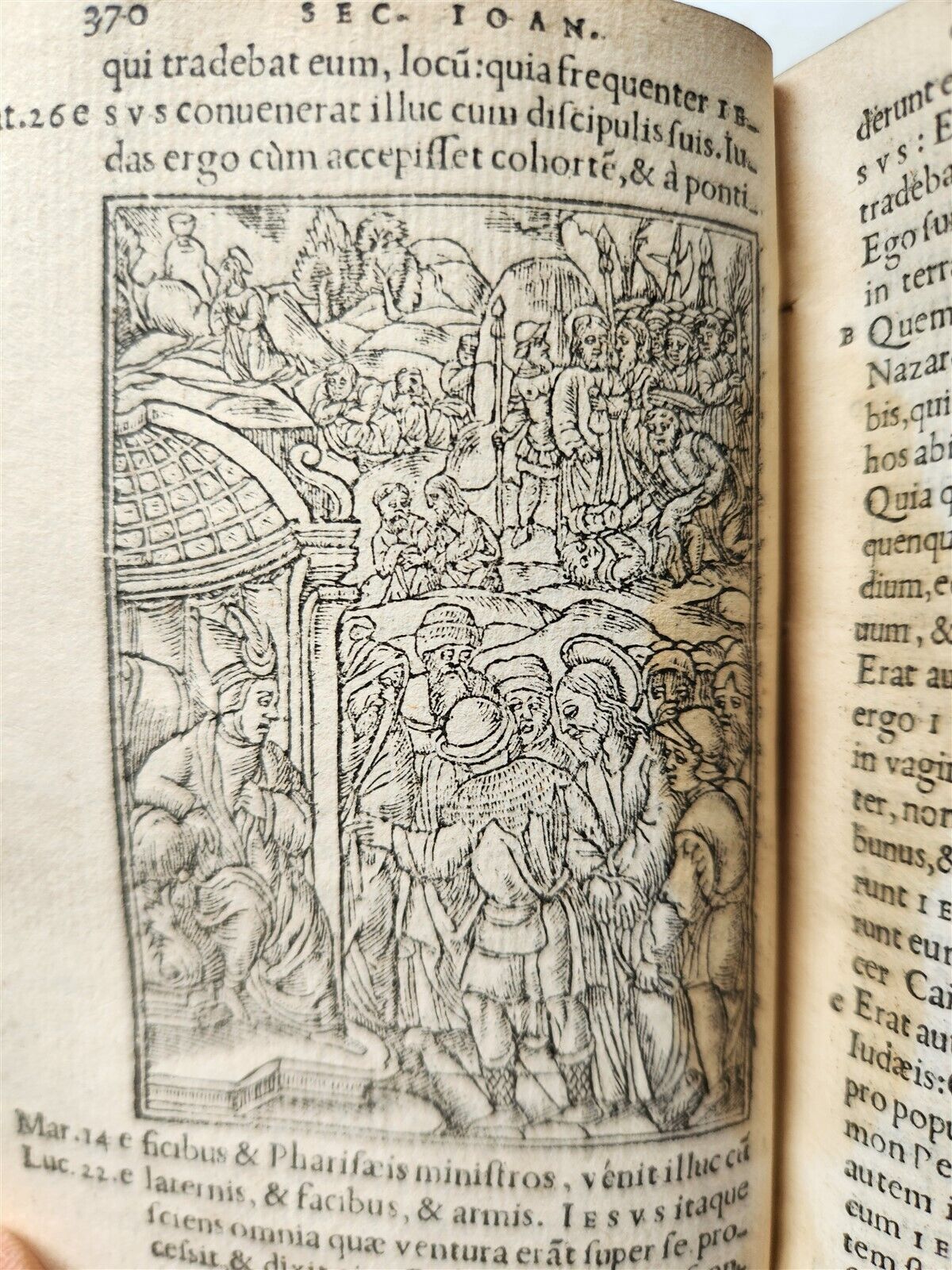 1548 BIBLE IN LATIN ILLUSTRATED antique 16th CENTURY NEW TESTAMENT rare