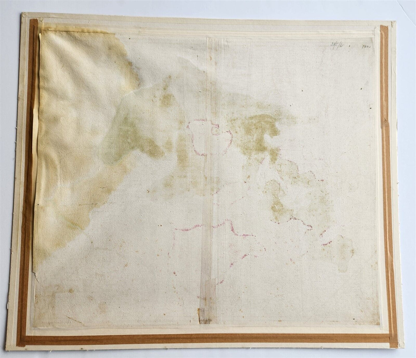1720s MAP of GERMANY SAXONY by J.B.HOMANN antique AUTHENTIC hand colored