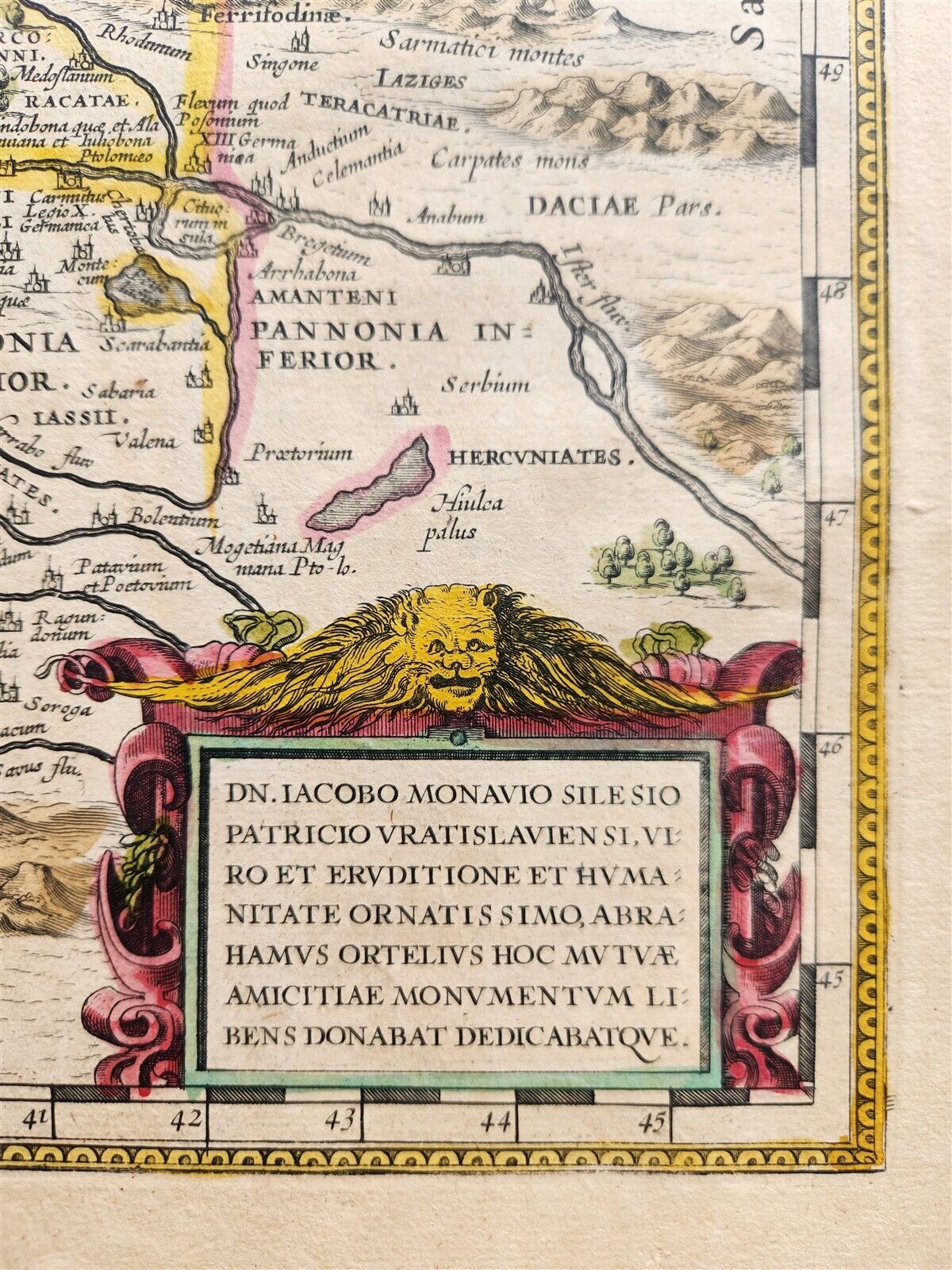 1640 MAP of ANCIENT GERMANY by WILLEM BLAEU antique AUTHENTIC hand colored
