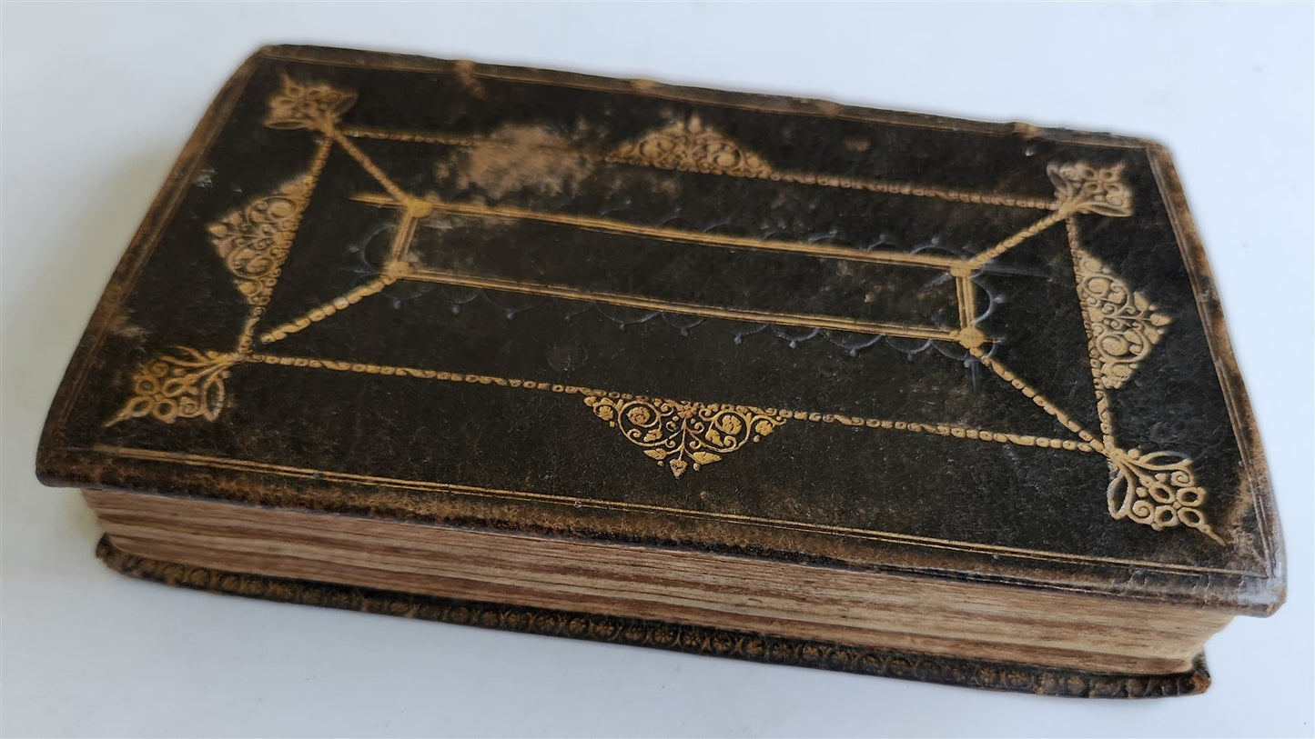 1705 PRACTICE of PIETY by Bayly Lewis antique in ENGLISH original binding