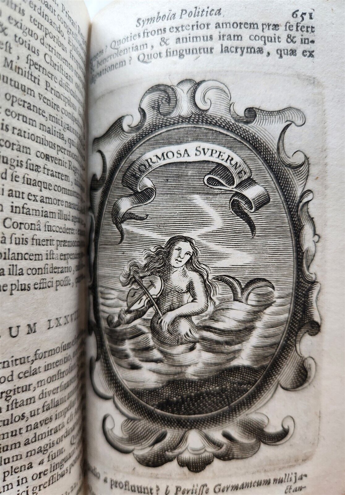 1659 EMBLEMATA by SAAVEDRA FAJARDO antique VELLUM BINDING ILLUSTRATED