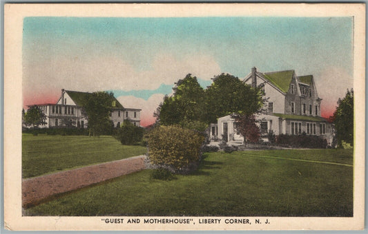 LIBERTY CORNER NJ GUEST & MOTHERHOUSE ANTIQUE POSTCARD