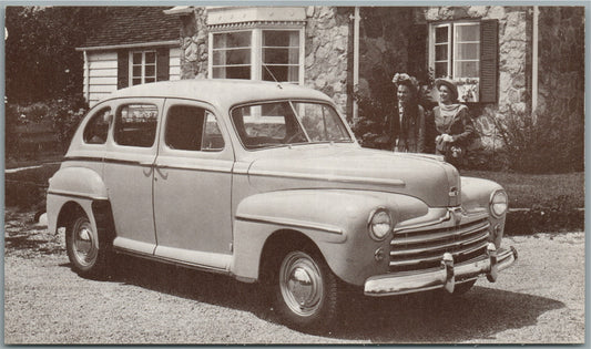 1947 FORD DELUXE VINTAGE POSTCARD