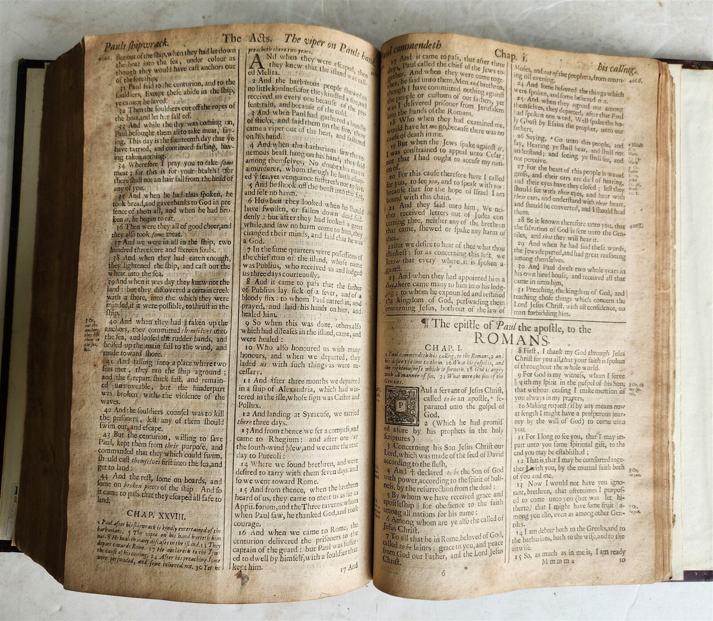 1688 BIBLE in ENGLISH KING JAMES FOLIO antique OLD & NEW TESTAMENT