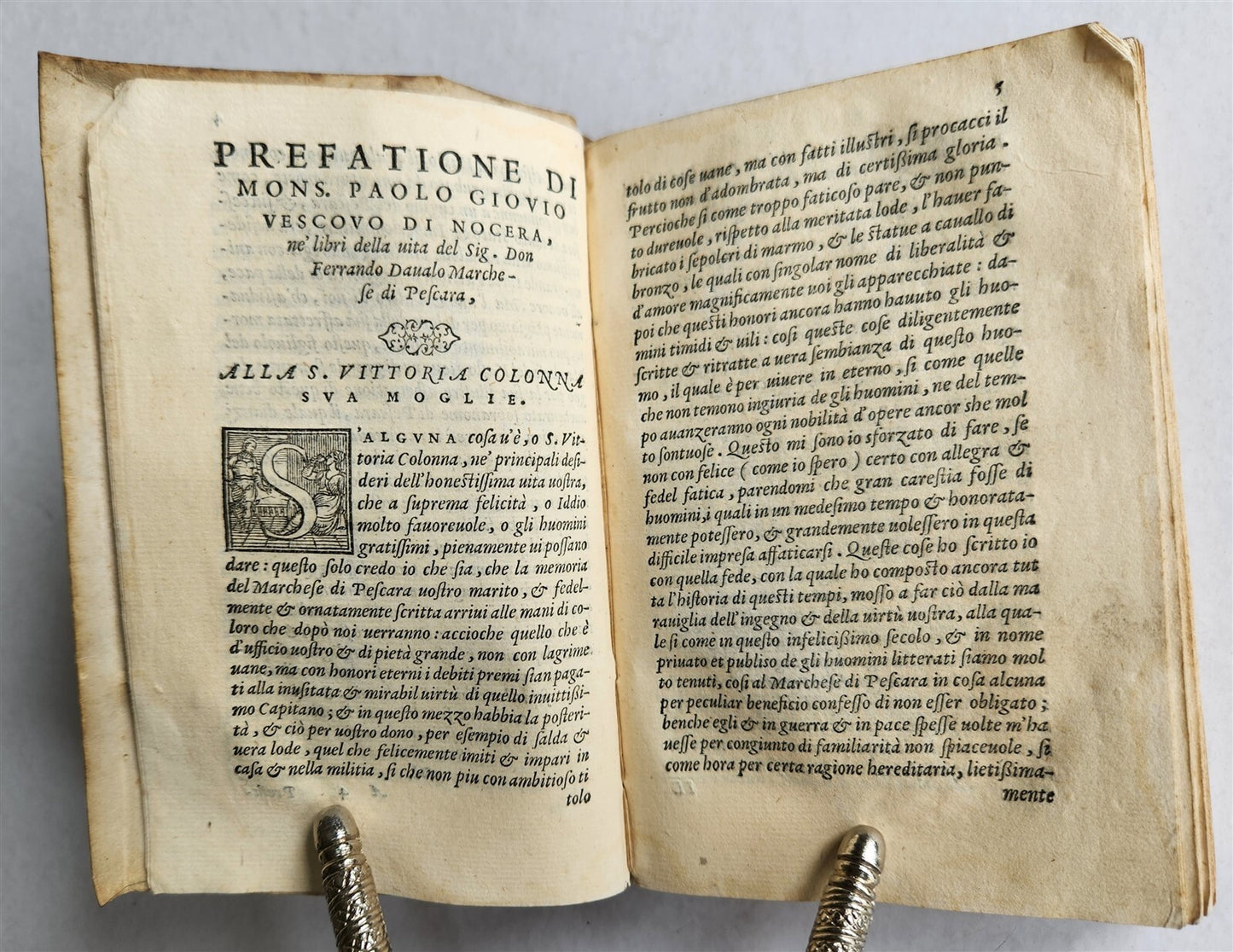 1557 PAOLO GIOVIO antique Life of Don Ferrando Davalo Marquis of Pescara VELLUM