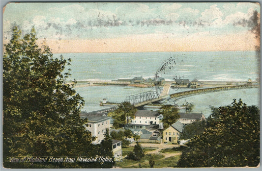 HIGHLAND BEACH NJ ANTIQUE POSTCARD