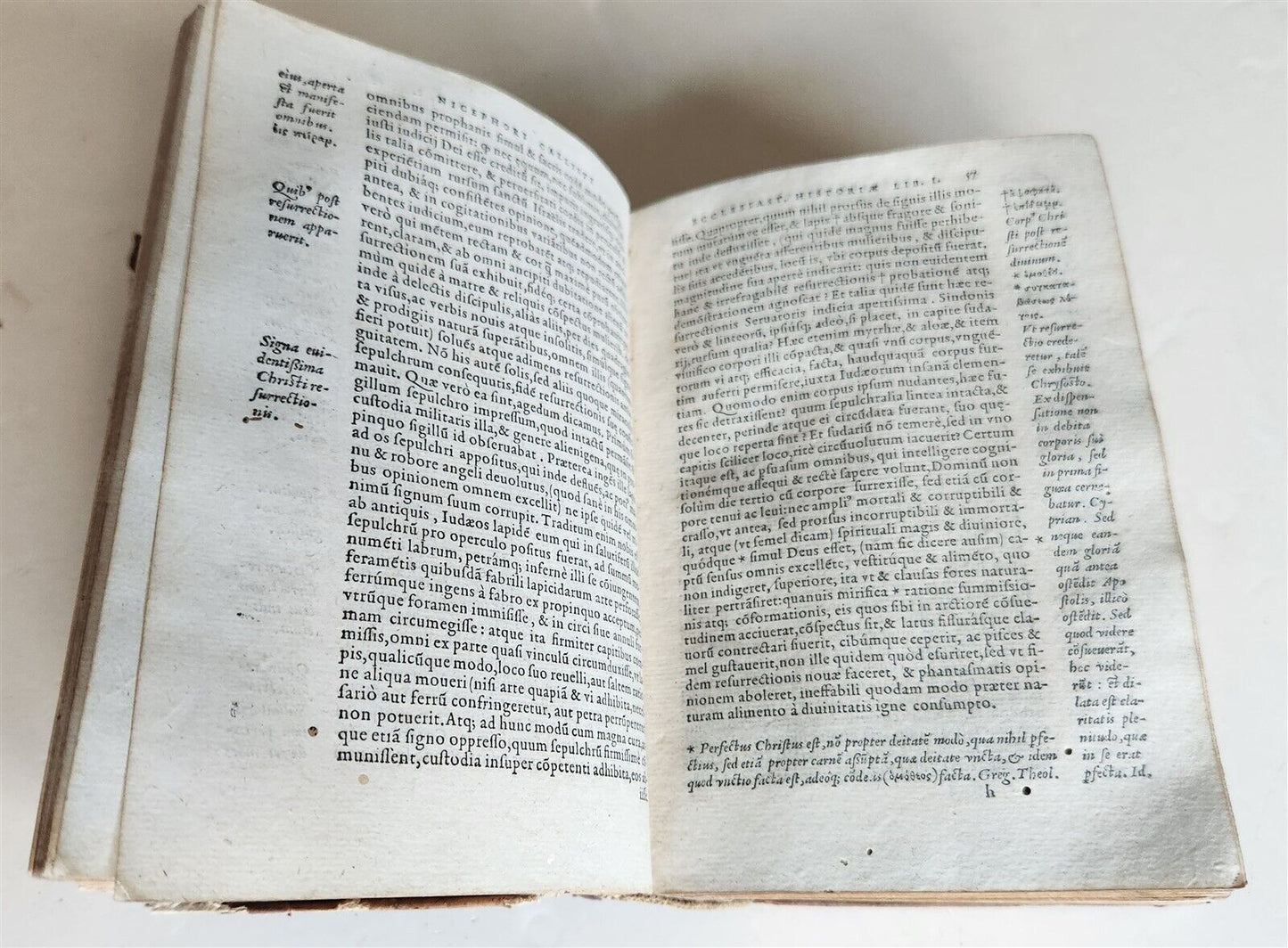 1566 ECCESIASTICAL HISTORY by CALLISTUS antique 16th CENTURY period binding