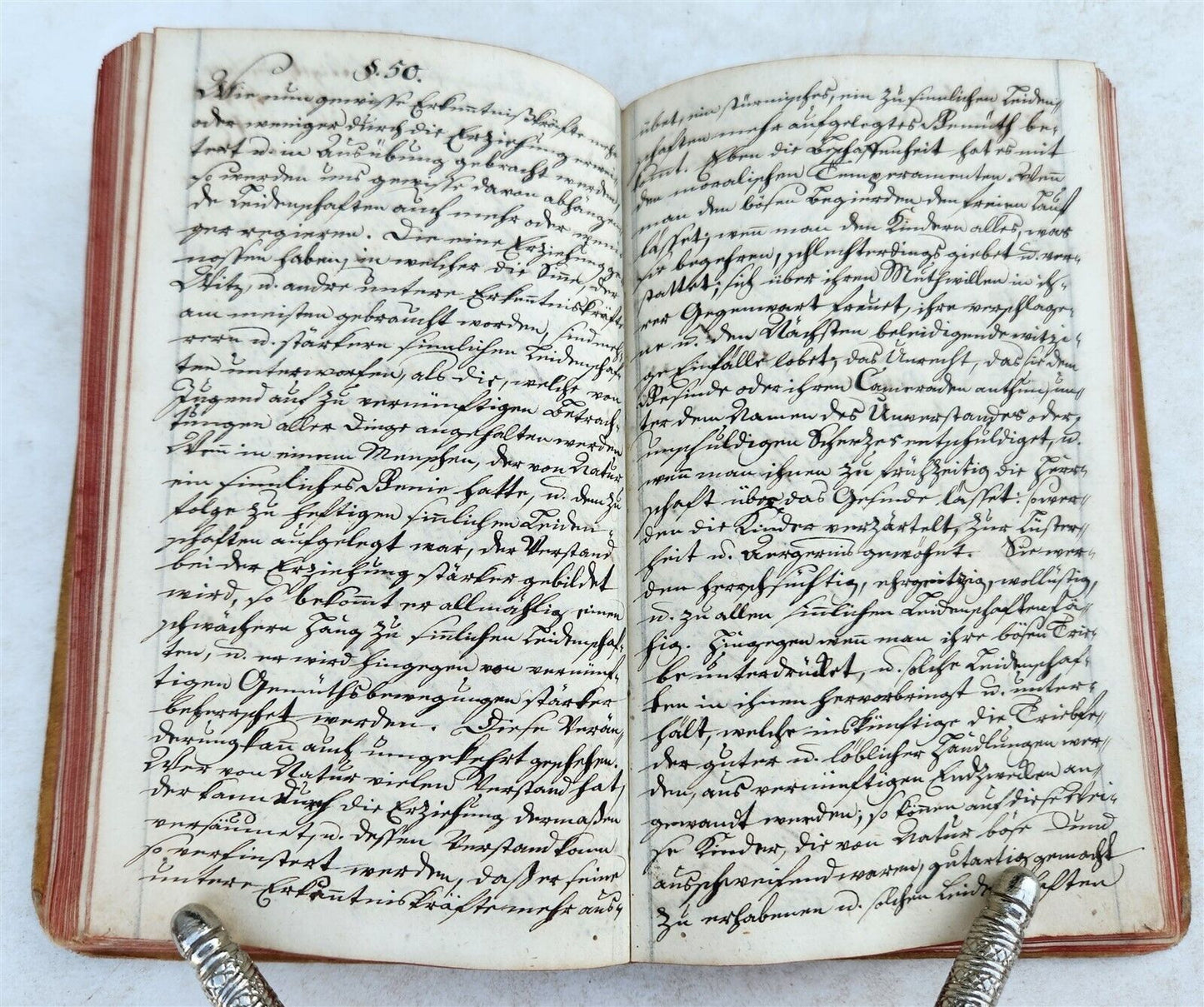 1800s GERMAN MANUSCRIPT BOOK MEDICAL MORAL TREATISE antique