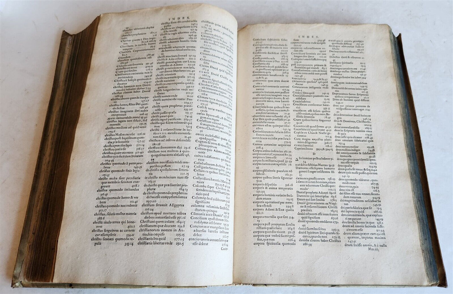 1570 GREEK THEOLOGY in LATIN by IRENAEUS antique 16th CENTURY FOLIO VELLUM BOUND