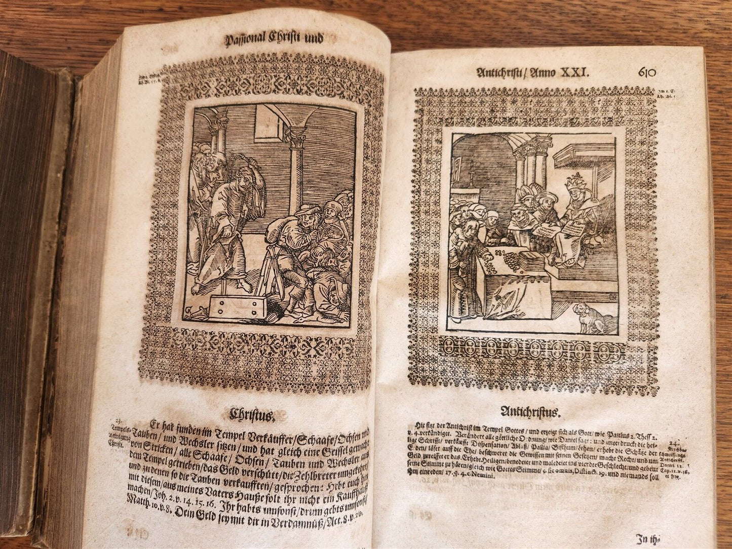 1661-1664 MARTIN LUTHER WORKS 7 FOLIO VOLS antique VELLUM in GERMAN ILLUSTRATED
