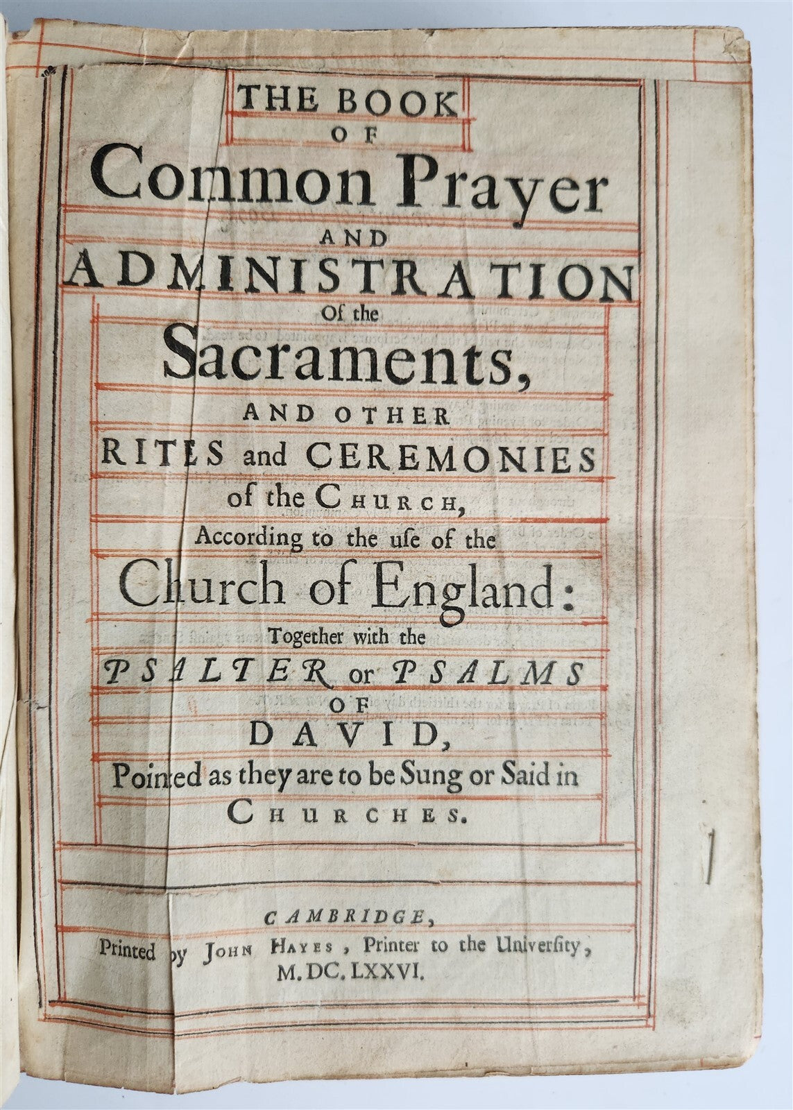 1677 BIBLE in ENGLISH OLD & NEW TESTAMENT antique Cambridge John Hayes