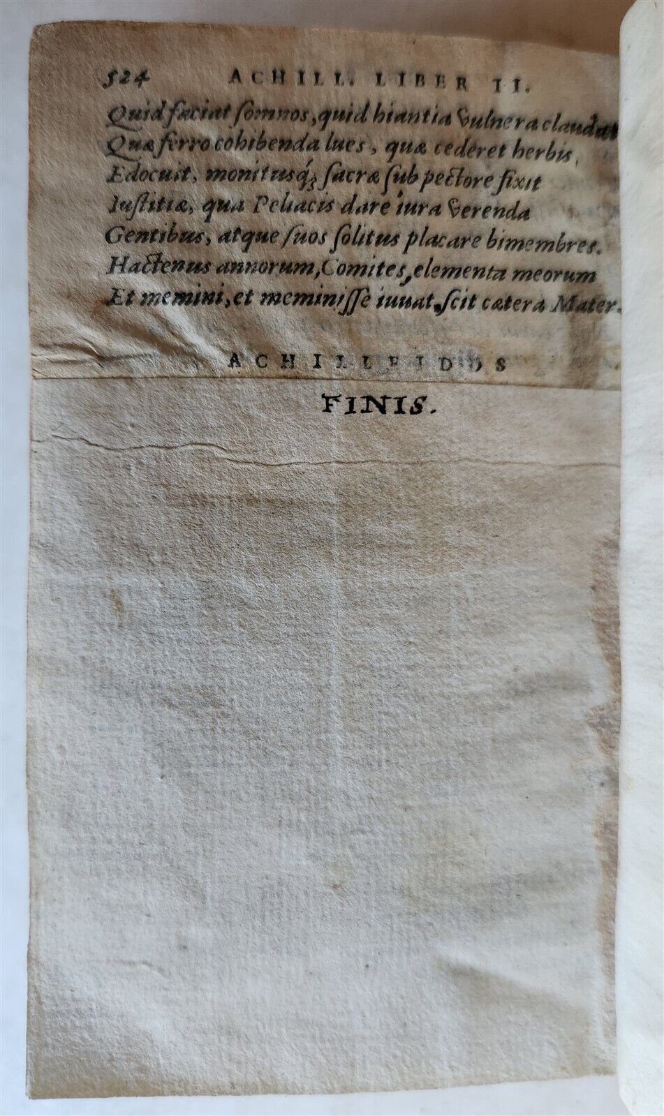 1559 STATII PAPINII NEAPOLITANI antique 16TH century ROMAN POETRY