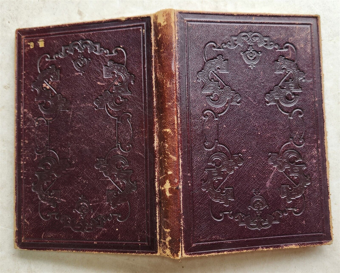 1880s ALBUM AMICORUM - MANUSCRIPT BOOK in GERMAN POETRY antique 166 pages