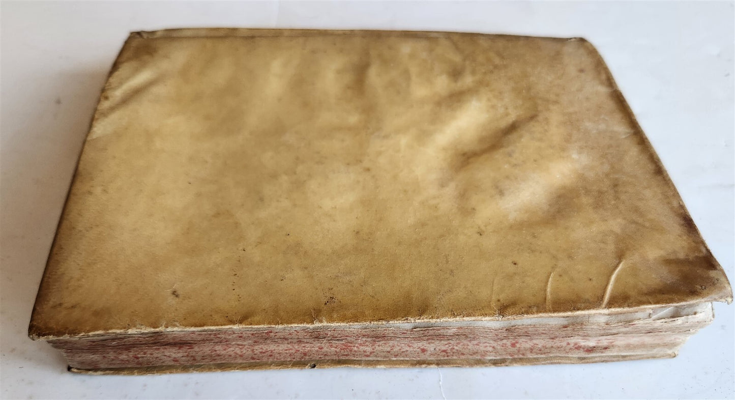 18th cent. MANUSCRIPT ROMAN LAW BOOK Institutiones Juris Civilis VELLUM antique