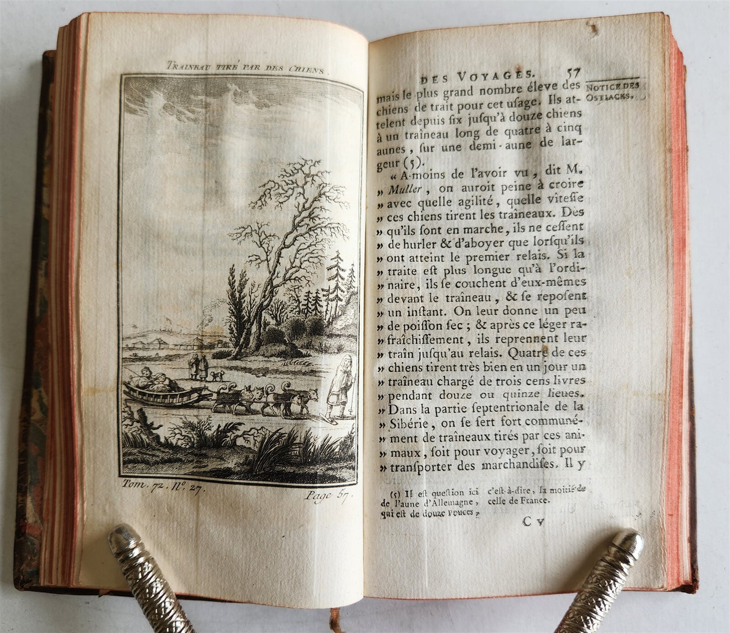 1768 HISTOIRE des VOYAGES illustrated TRAVELS to SIBERIA, RUSSIA vol. 72 antique