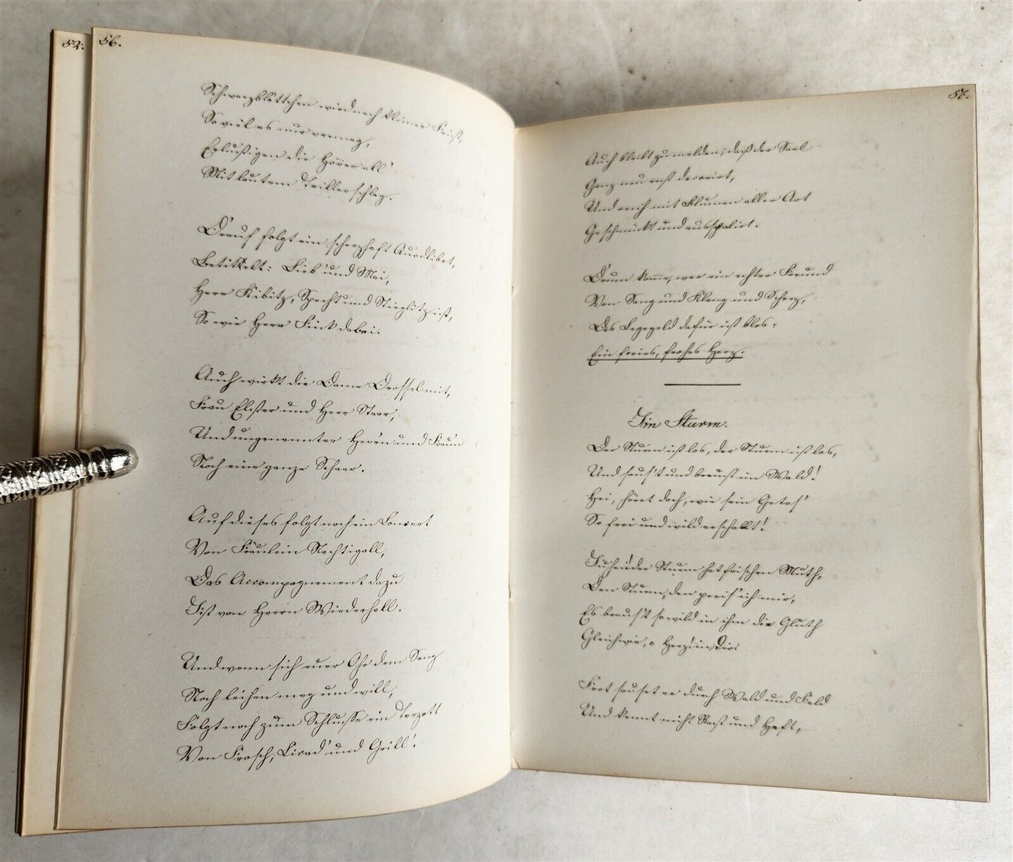 1880s ALBUM AMICORUM - MANUSCRIPT BOOK in GERMAN POETRY antique 166 pages