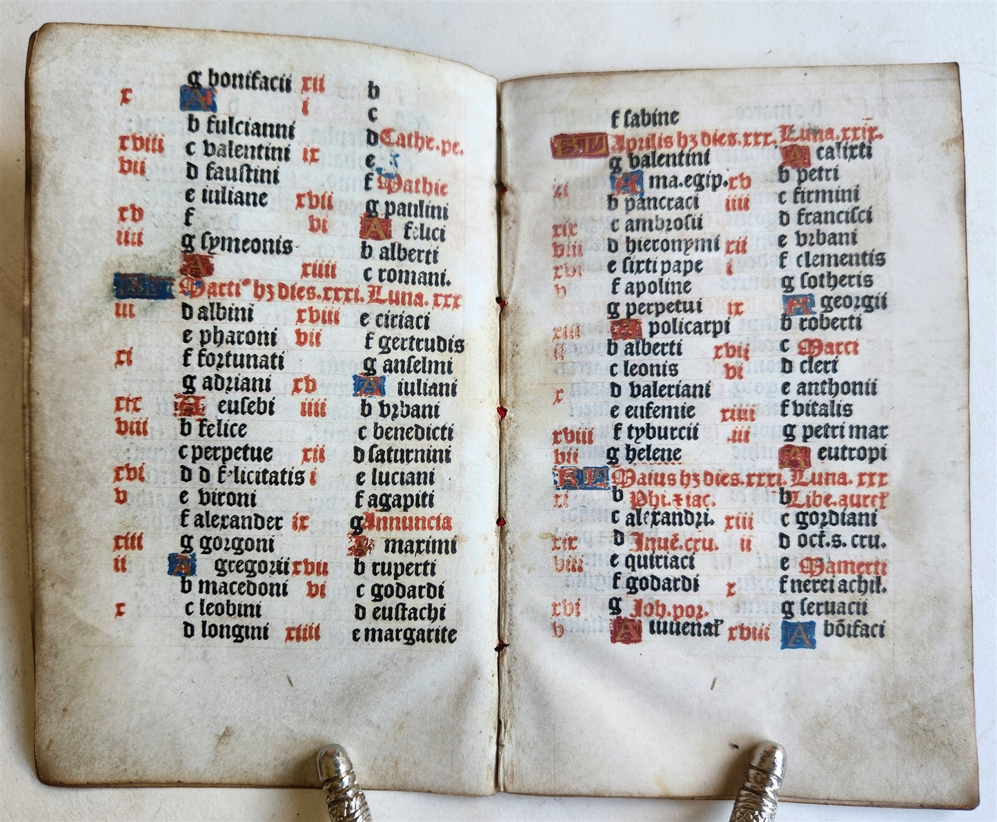 1519 BOOK of HOURS POST-INCUNABULA printed on VELLUM antique 16th CENTURY SCARCE