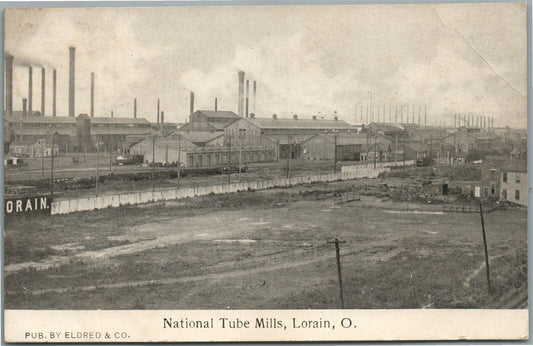 LORAIN OH NATIONAL TUBE MILLS ANTIQUE POSTCARD