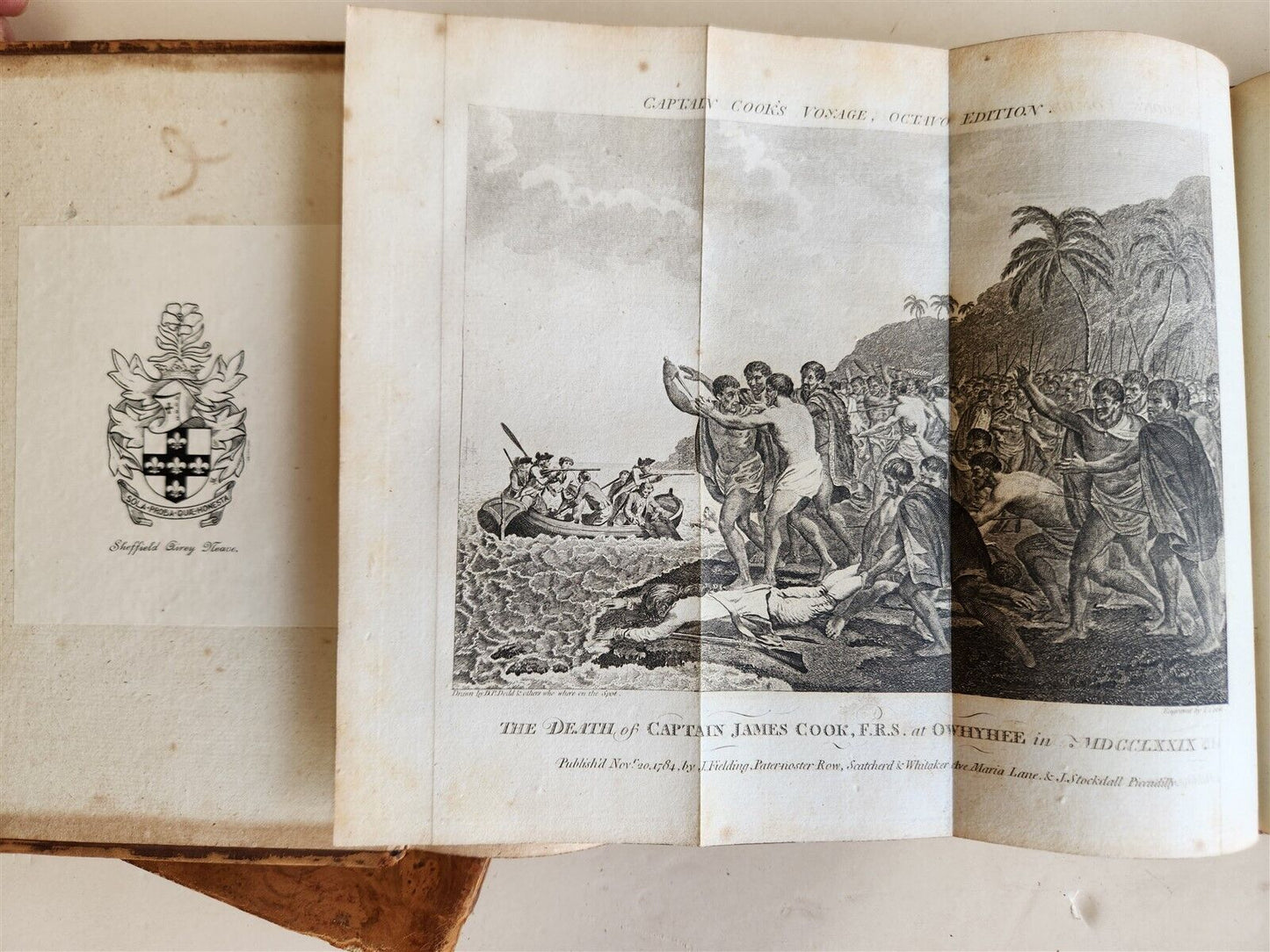1785-86 VOYAGE of CAPTAIN COOK 4 vols ILLUSTRATED w/ 48 PLATES antique ENGLISH