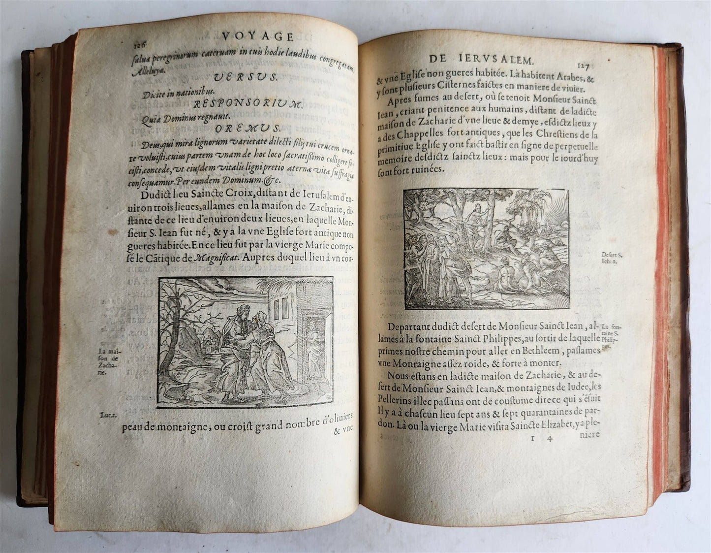 1573 VOYAGE to JERUSALEM & HOLY LAND PLACES antique FULLY ILLUSTRATED w/ MAPS