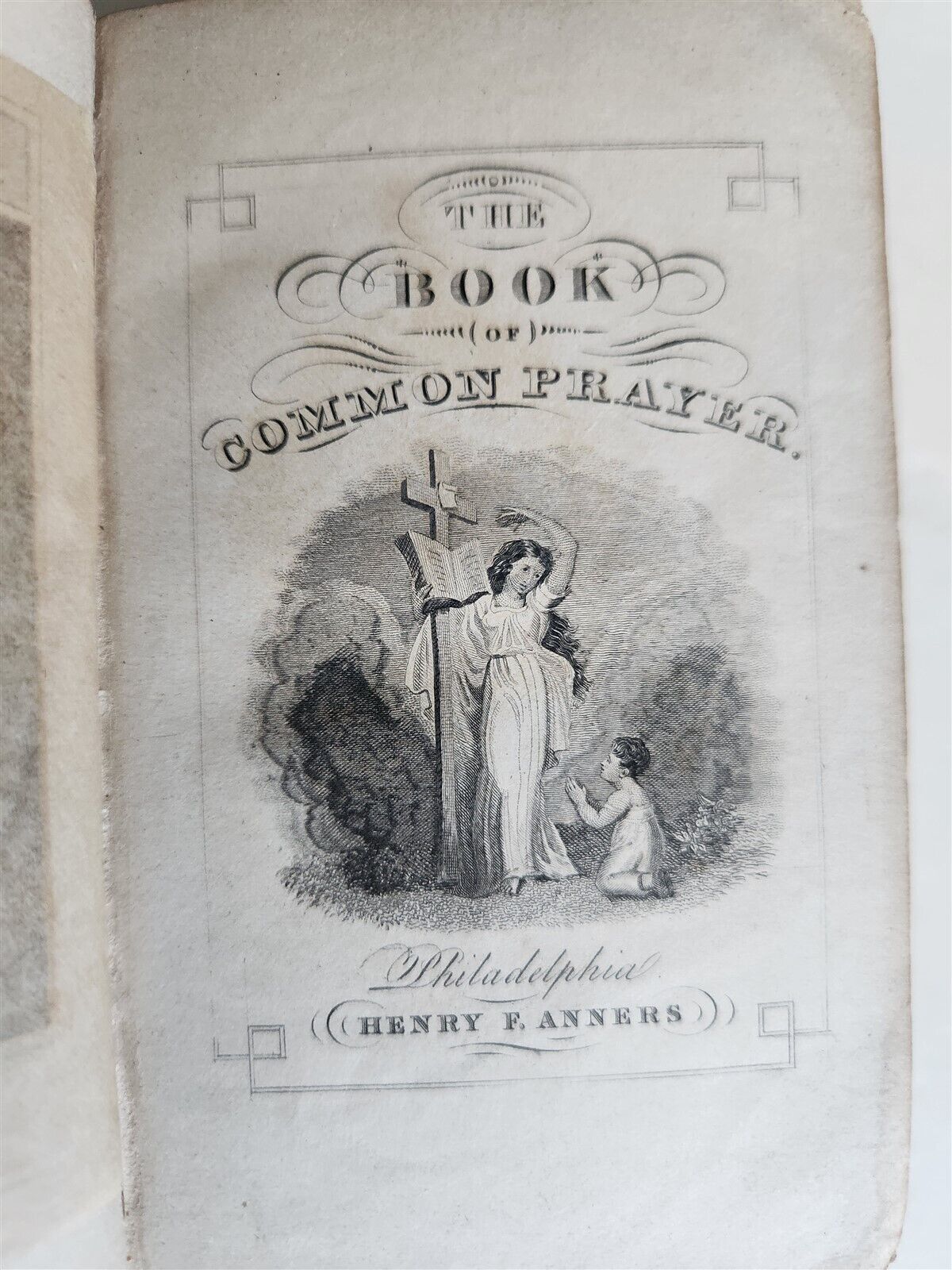 1845 BOOK of COMMON PRAYER w/PSALTER antique PHILADELPHIA Americana FINE BINDING