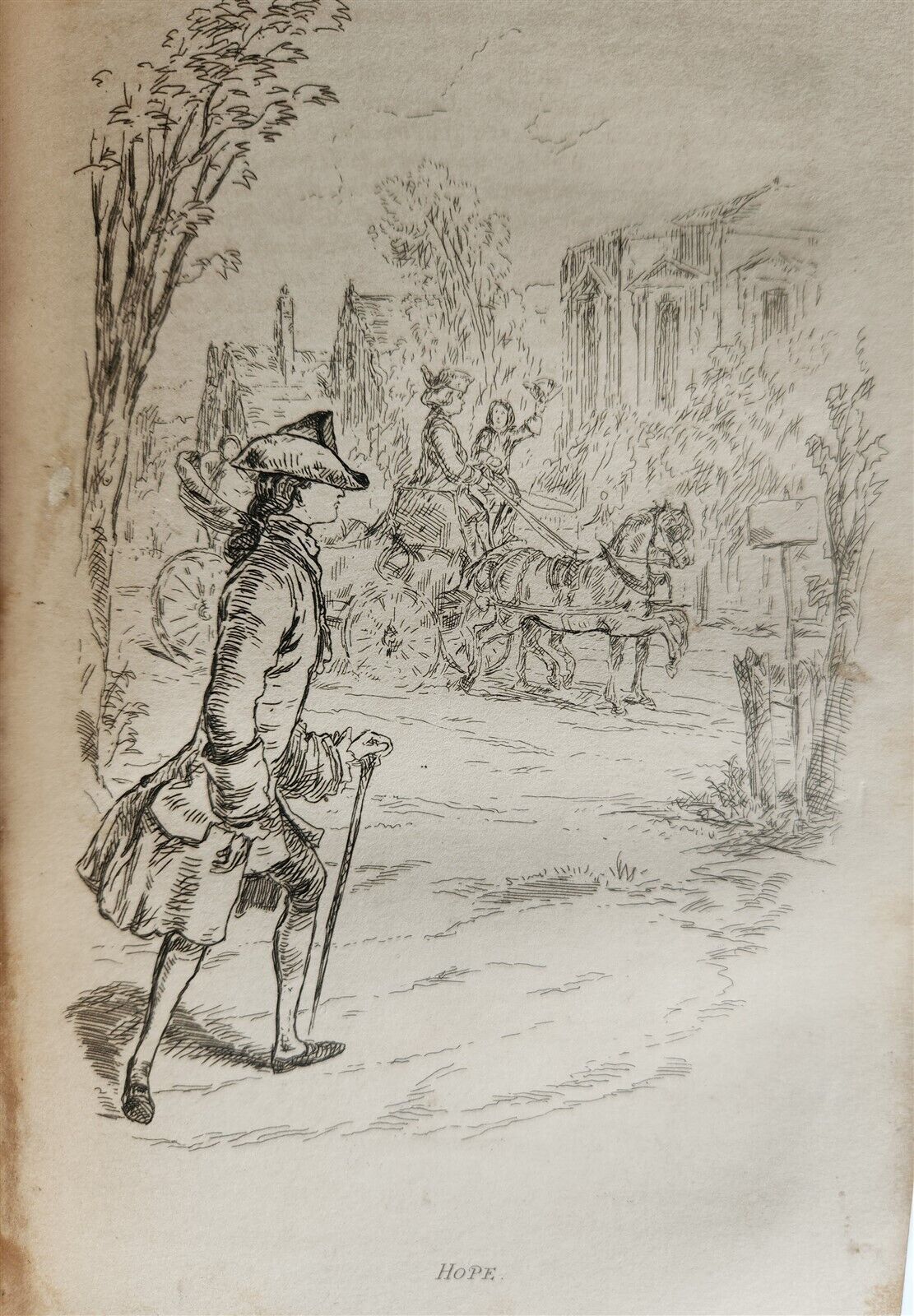 1858 THE VIRGINIANS by THACKERAY 2 VOLUMES antique Americana ILLUSTRATED