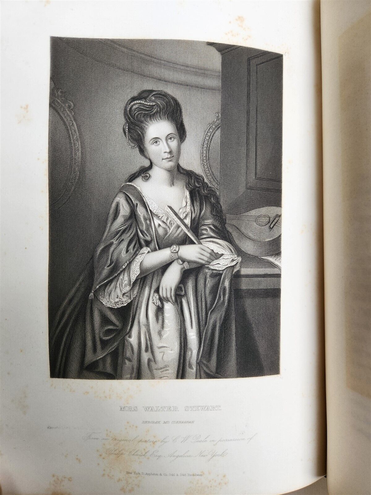 1859 REPUBLICAN COURT AMERICAN SOCIETY by R. GRISWOLD antique WOMEN PORTRAITS