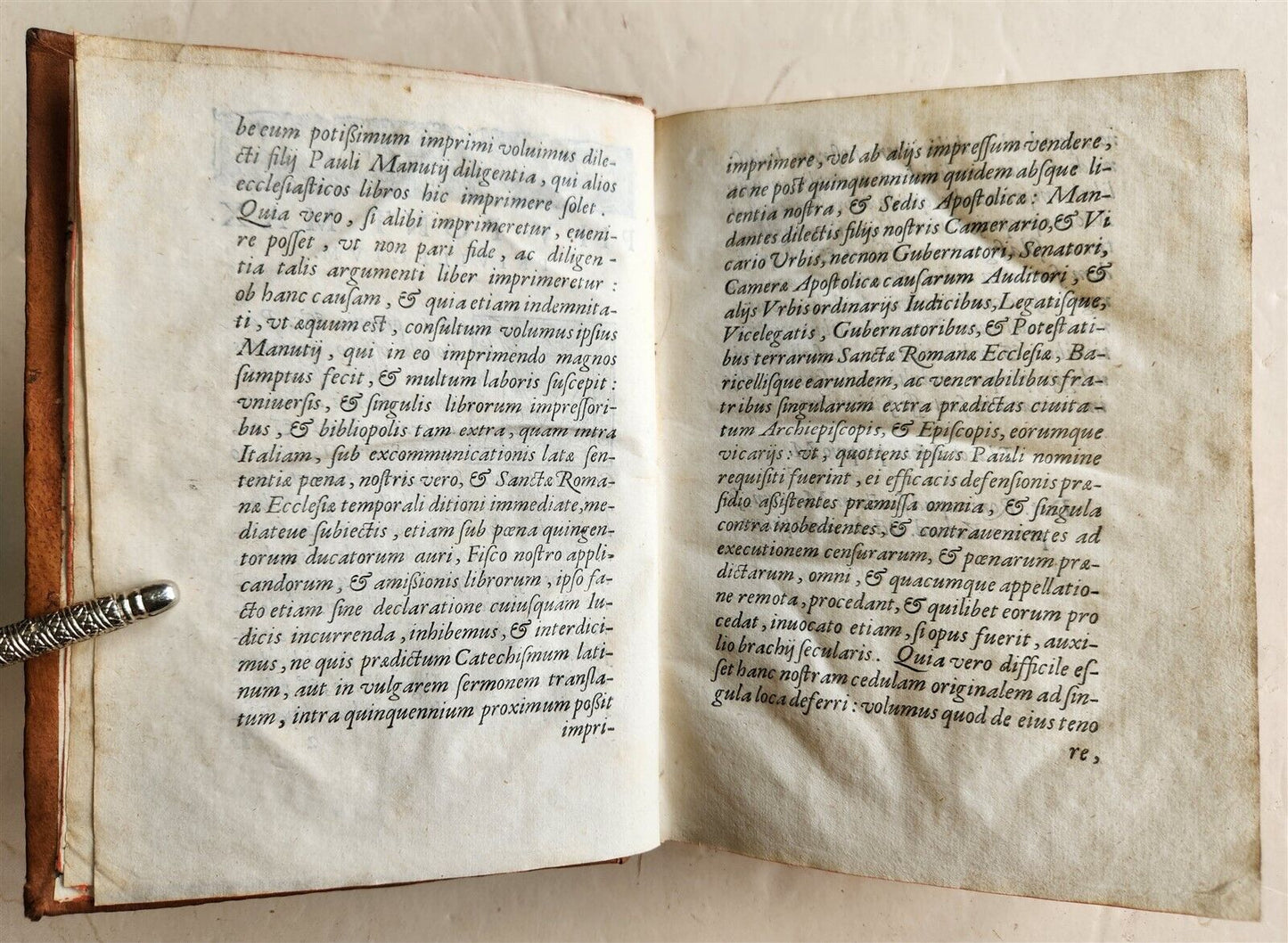 1567 ALDINE PRESS CATECHISMO by Felice FIGLIUCCI antique 16th CENTURY