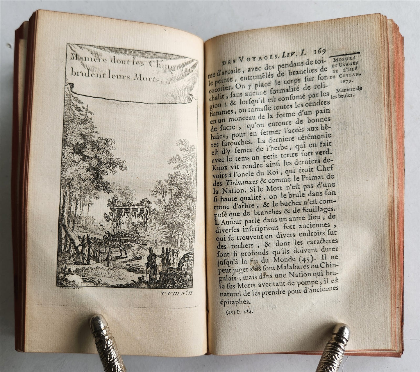 1750 HISTOIRE des VOYAGES antique Vol.32 CEYLON & MADAGASCAR TRAVELS illustrated