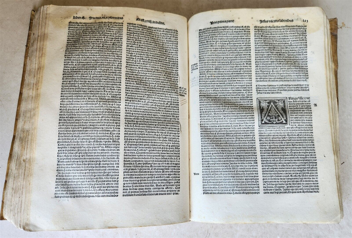 1513 POST-INCUNABULA HISTORY of FRANCISCANS ORDER antique Vellum Bound RARE