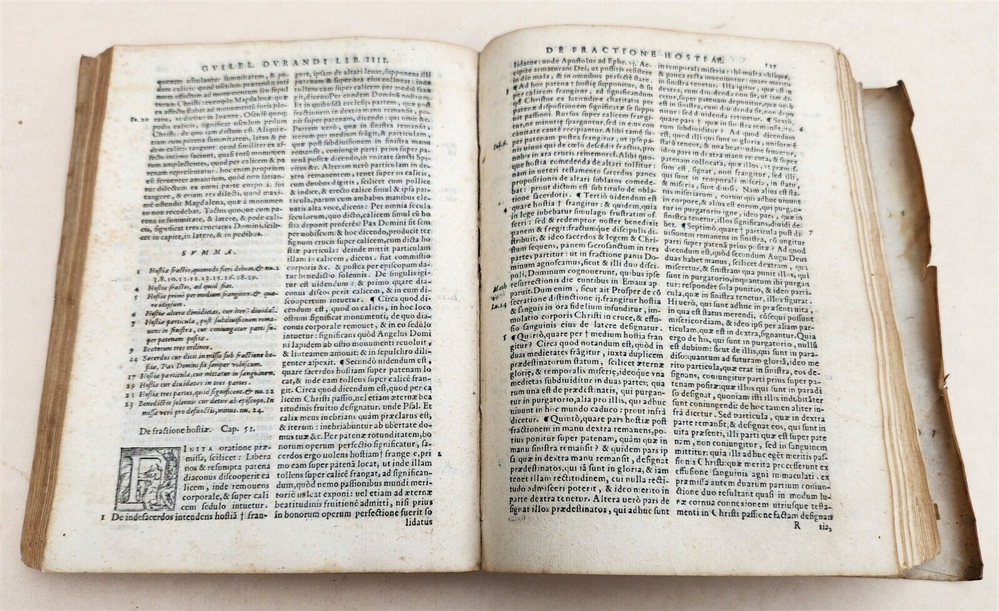 1568 RATIONALE DIVINORUM by Guilelmus Durantus antique VELLUM in LATIN 16th CENT