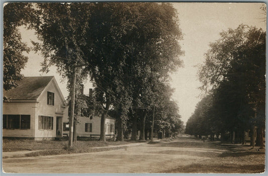 BINGHAM ME STREET SCENE ANTIQUE REAL PHOTO POSTCARD RPPC
