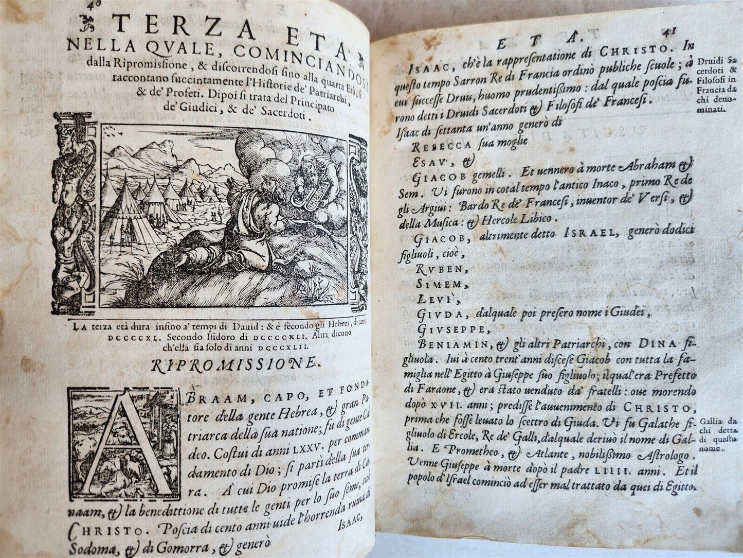 1574 ILLUSTRATED HISTORY of EMPIRES KINGDOMS & NATIONS antique VELLUM in Italian