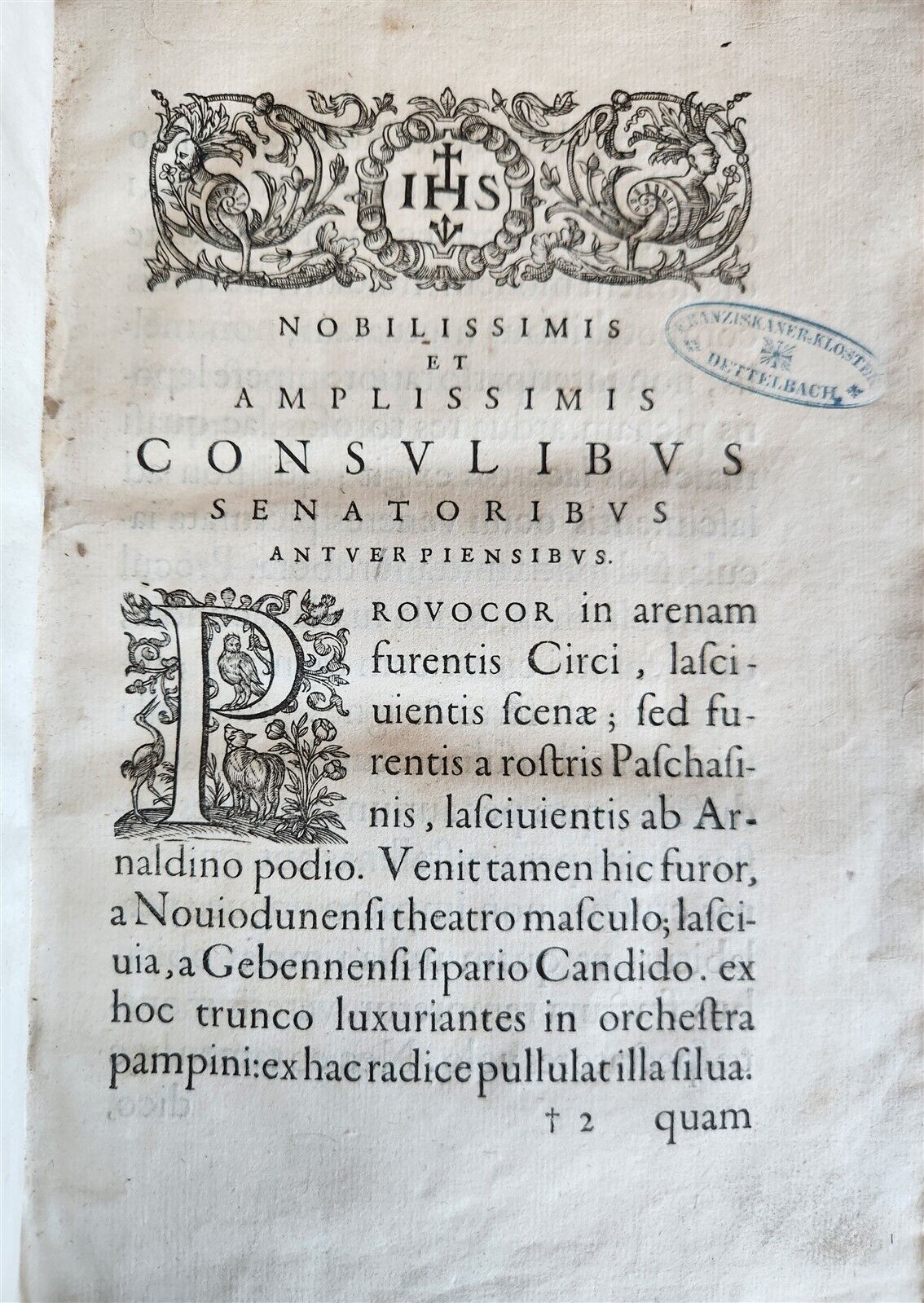 1605 JESUIT DEFENSE AGAINST ATTACKS of CALVINISTS antique PIGSKIN BINDING