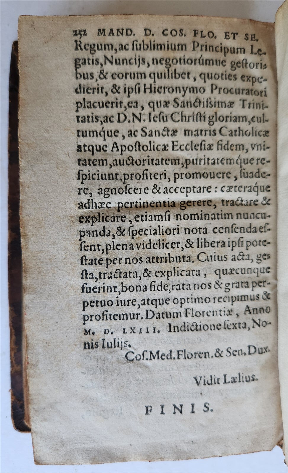 1565 Ex actis concilii Tridentini by Gerwin CALENIUS antique COUNCIL of TRENT