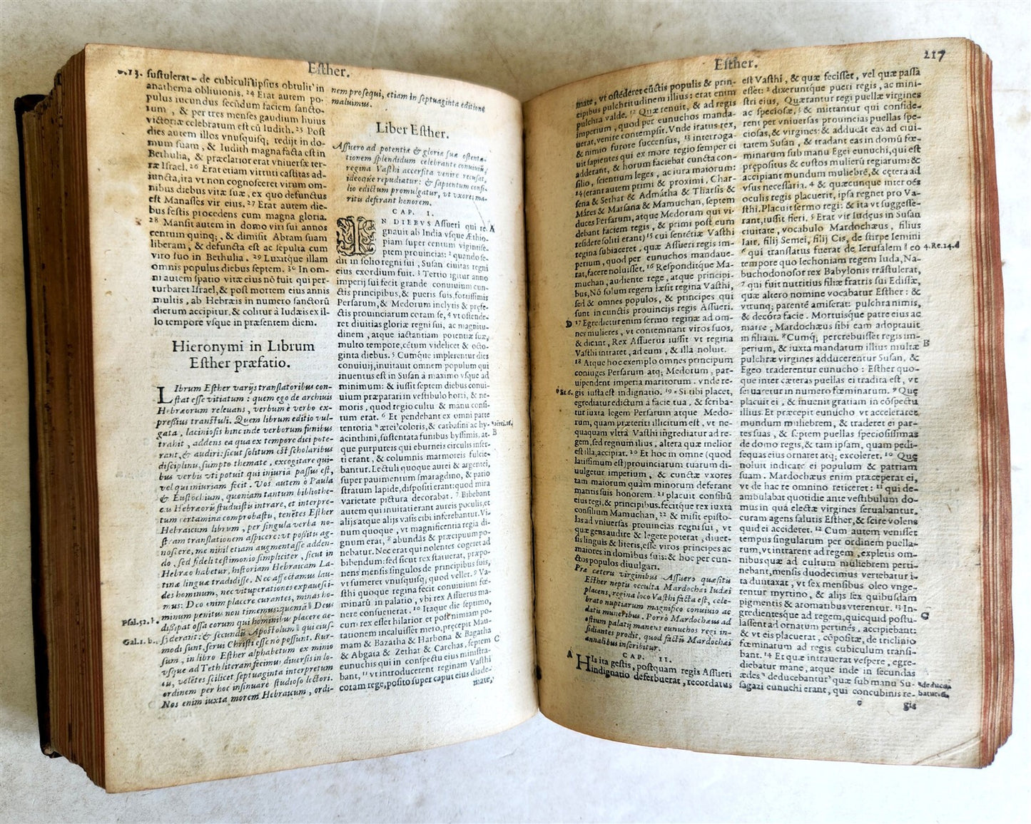 1563 BIBLE in LATIN antique ILLUSTRATED 16th century BIBLIA