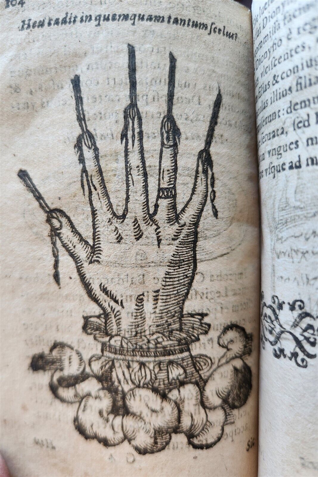 1596-1600 EMBLEMATA antique ILLUSTRATED w/ 270 WOODCUTS PLANTIN VELLUM BINDING