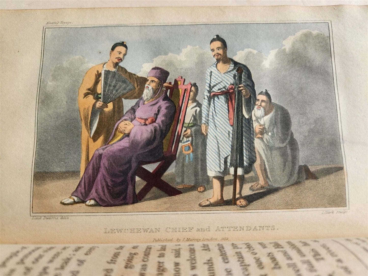 1820 VOYAGE OF SHIP ALCESTE TO CHINA COREA & ISLAND OF LEWCHEW antique SHIPWRECK