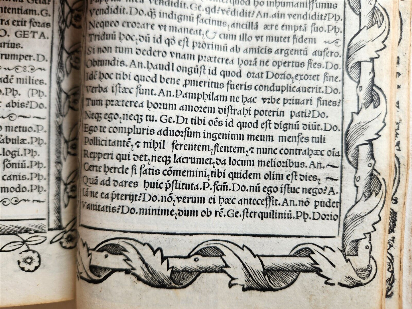 1511 POST-INCUNABULA EDITION of TERENCE antique RARE