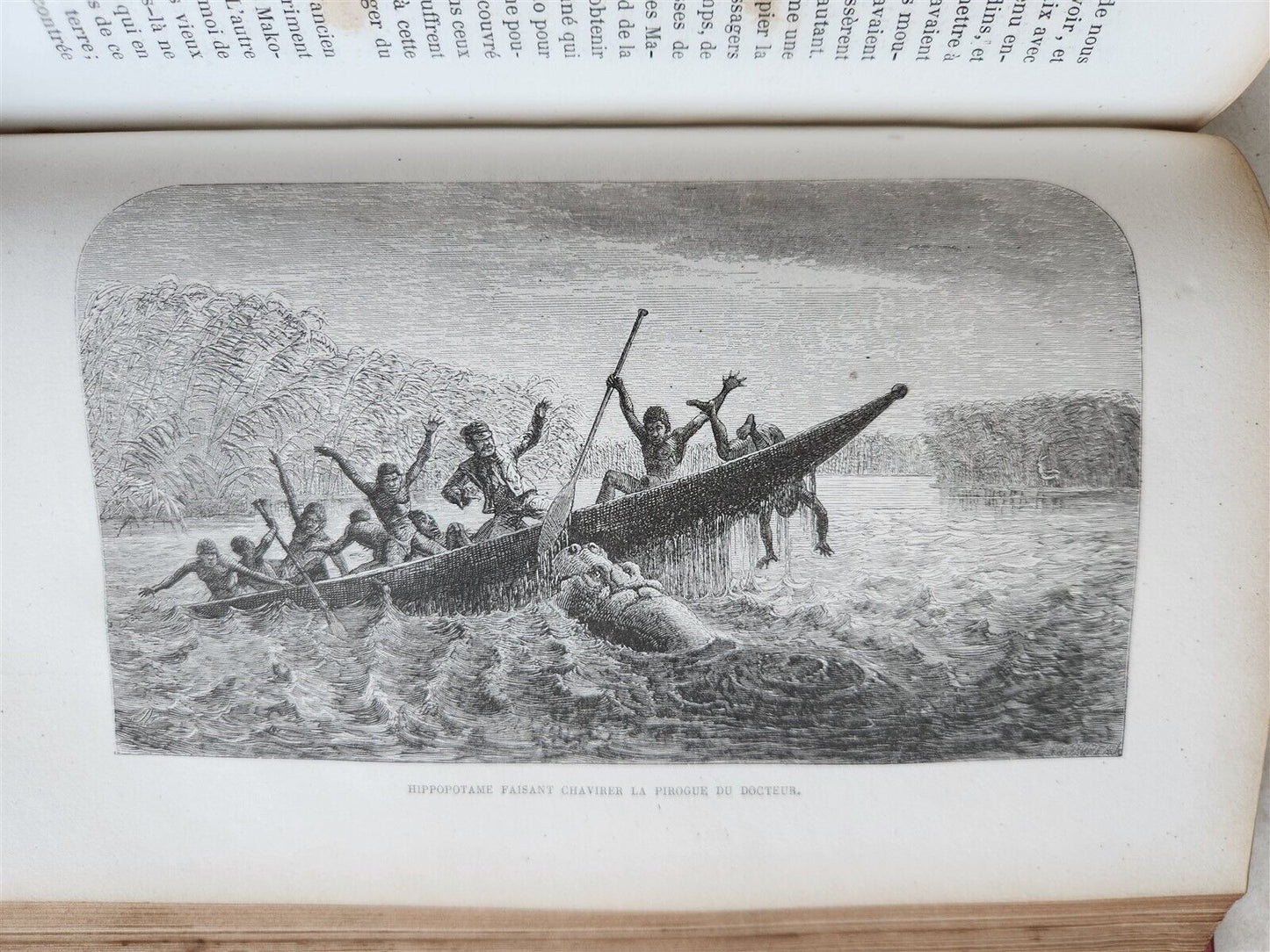 1859 EXPLORATIONS L'AFRIQUE et AUSTRALE LIVINGSTONE VOYAGES antique ILLUSTRATED