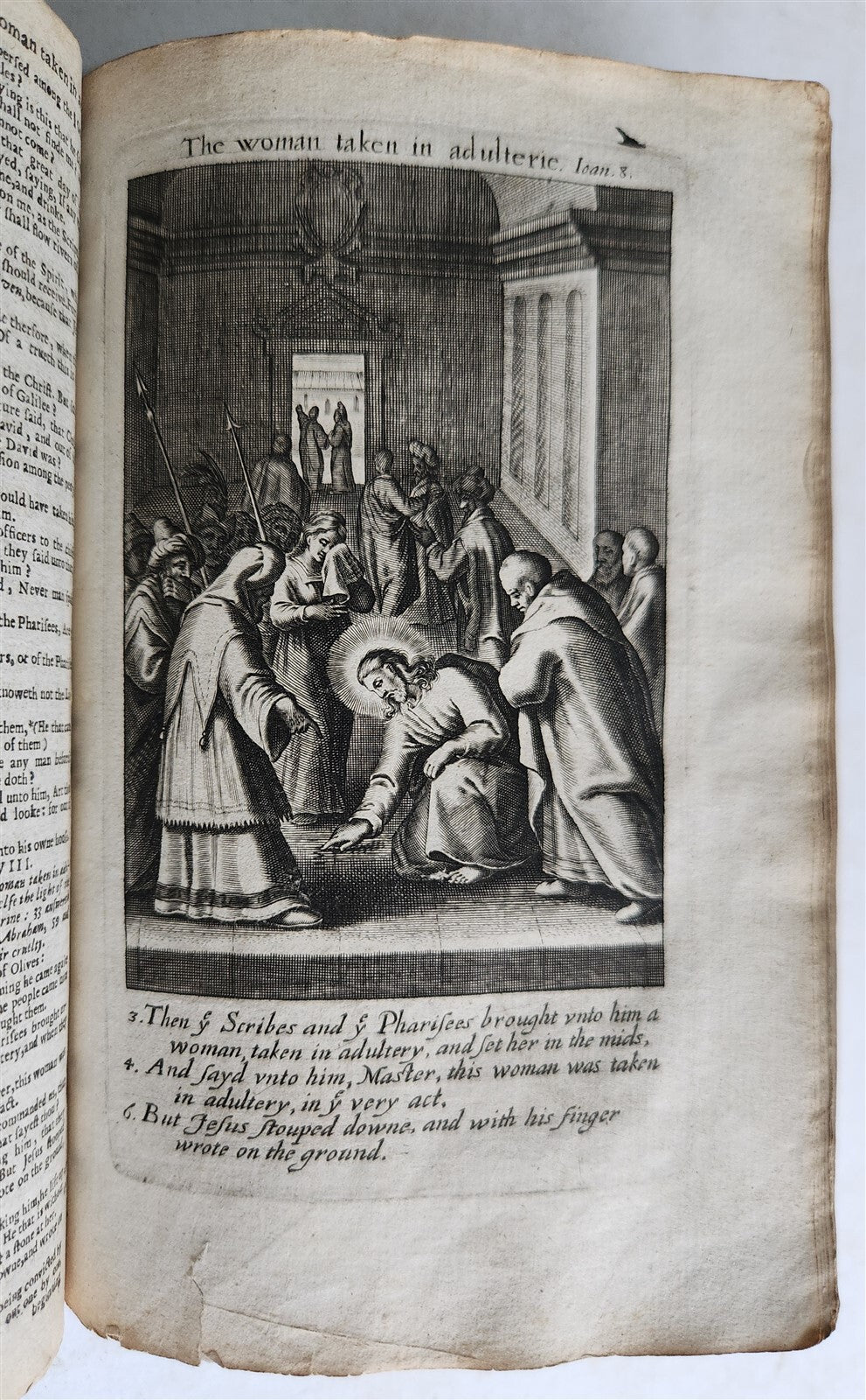 1631-34 BIBLE in ENGLISH ILLUSTRATED NEW TESTAMENT COMMON PRAYERS PSALMS antique