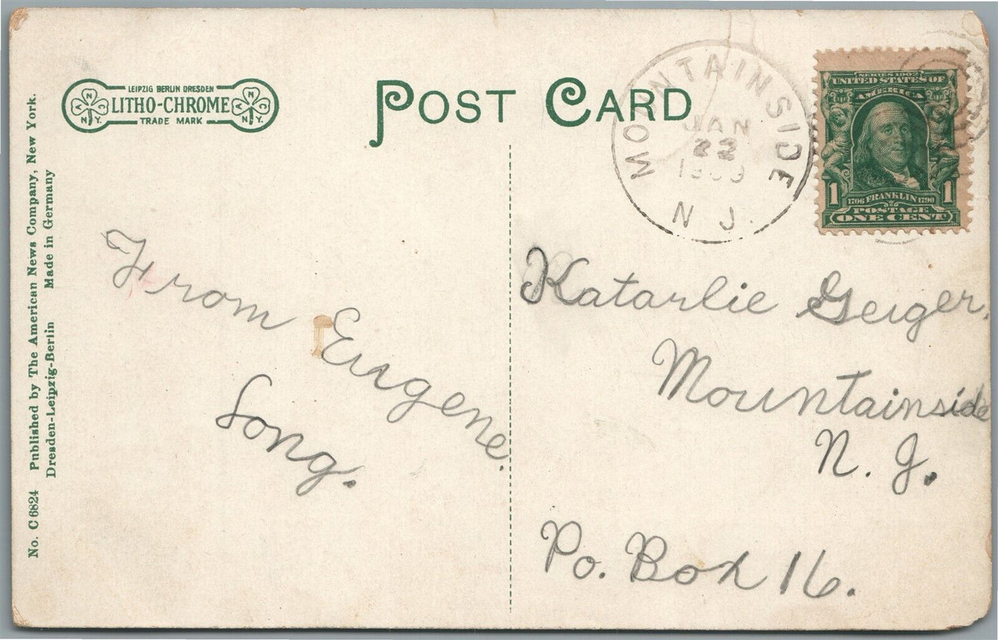 WESTFIELD NJ VIEW AT RAILROAD STATION RAILWAY DEPOT ANTIQUE POSTCARD