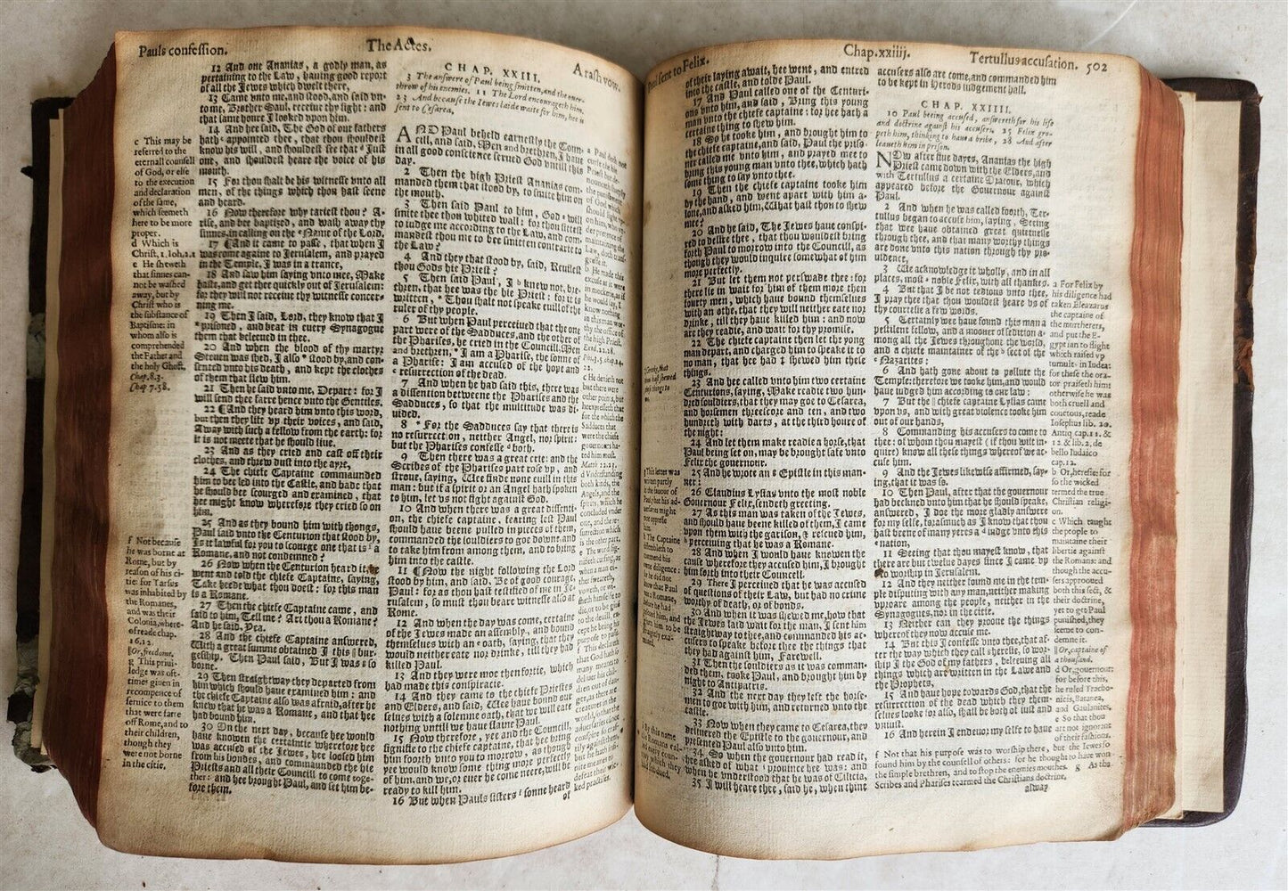 1608 BREECHES BIBLE in ENGLISH antique Old & New Testament LONDON ROBERT BARKER