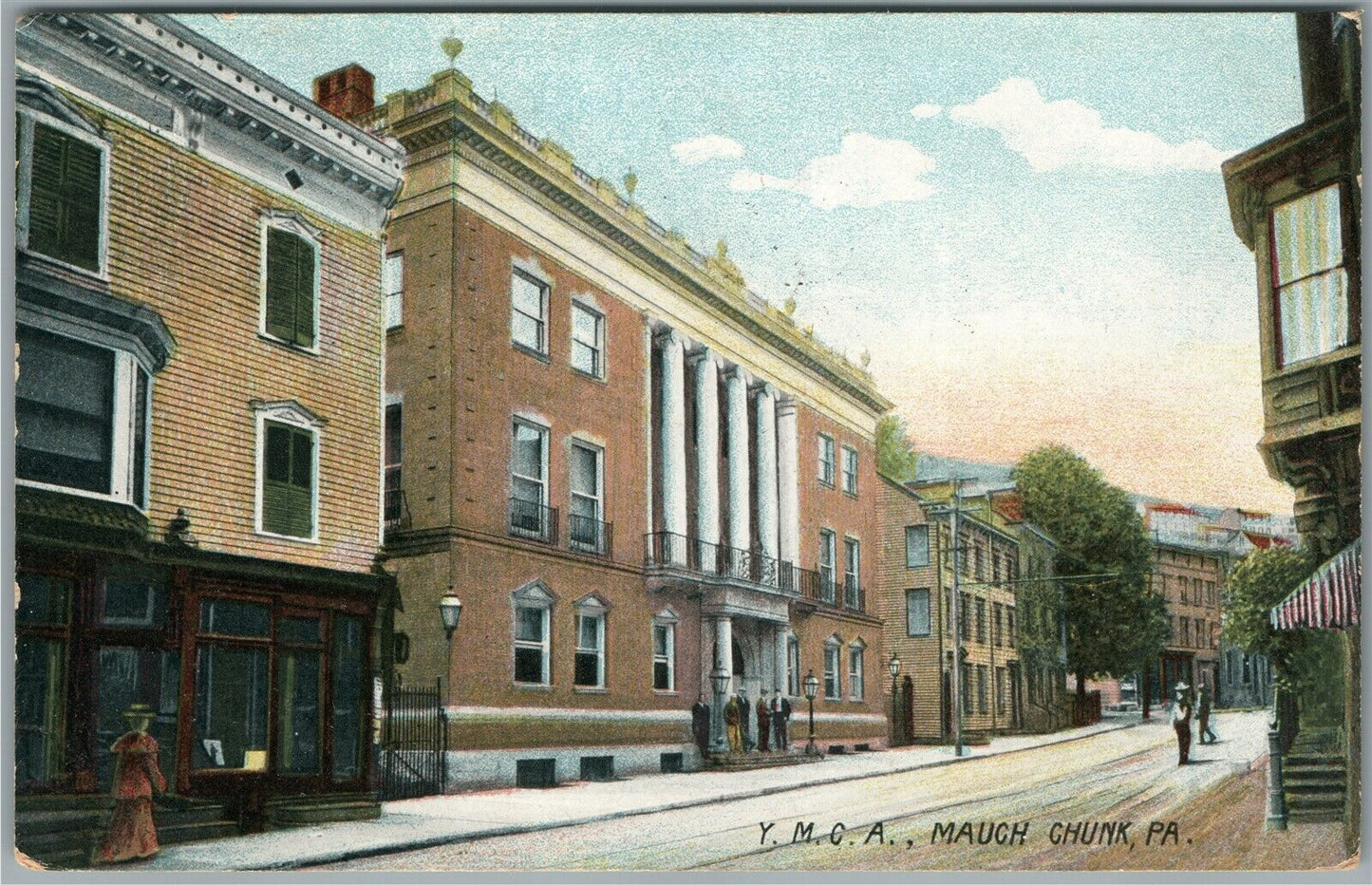 PHILADELPHIA PA MAUCH CHUNK YMCA ANTIQUE POSTCARD