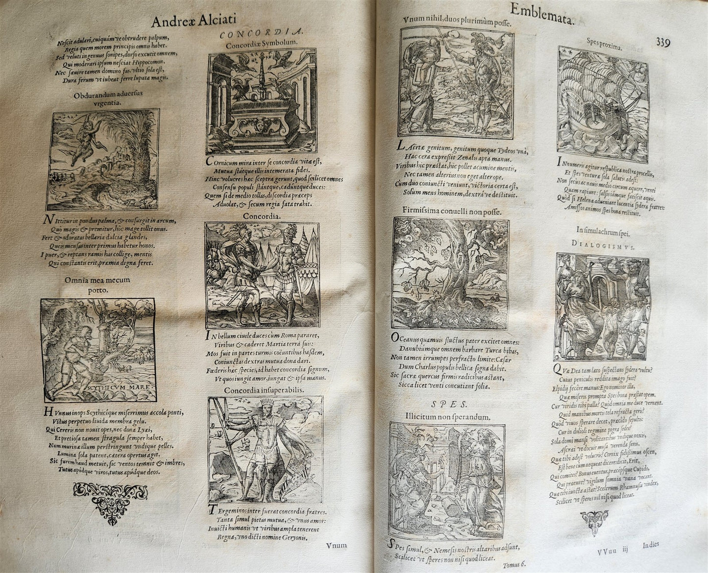 1560 ANDREA ALCIATO ILLUSTRATED FOLIO antique Alciati iuriscons. mediolanensis