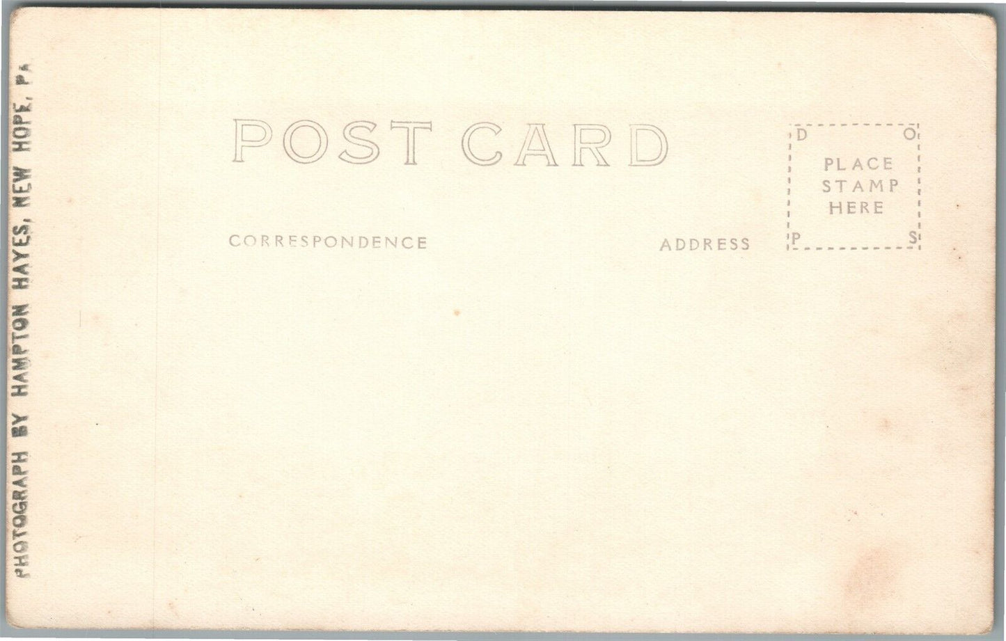 NEW HOPE PA BUCKS COUNTY PLAYHOUSE VINTAGE REAL PHOTO POSTCARD RPPC