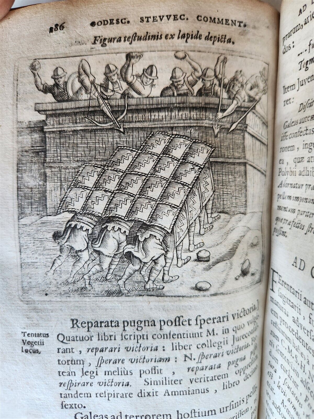 1670 MILITARY HISTORY ILLUSTRATED antique VELLUM BOUND