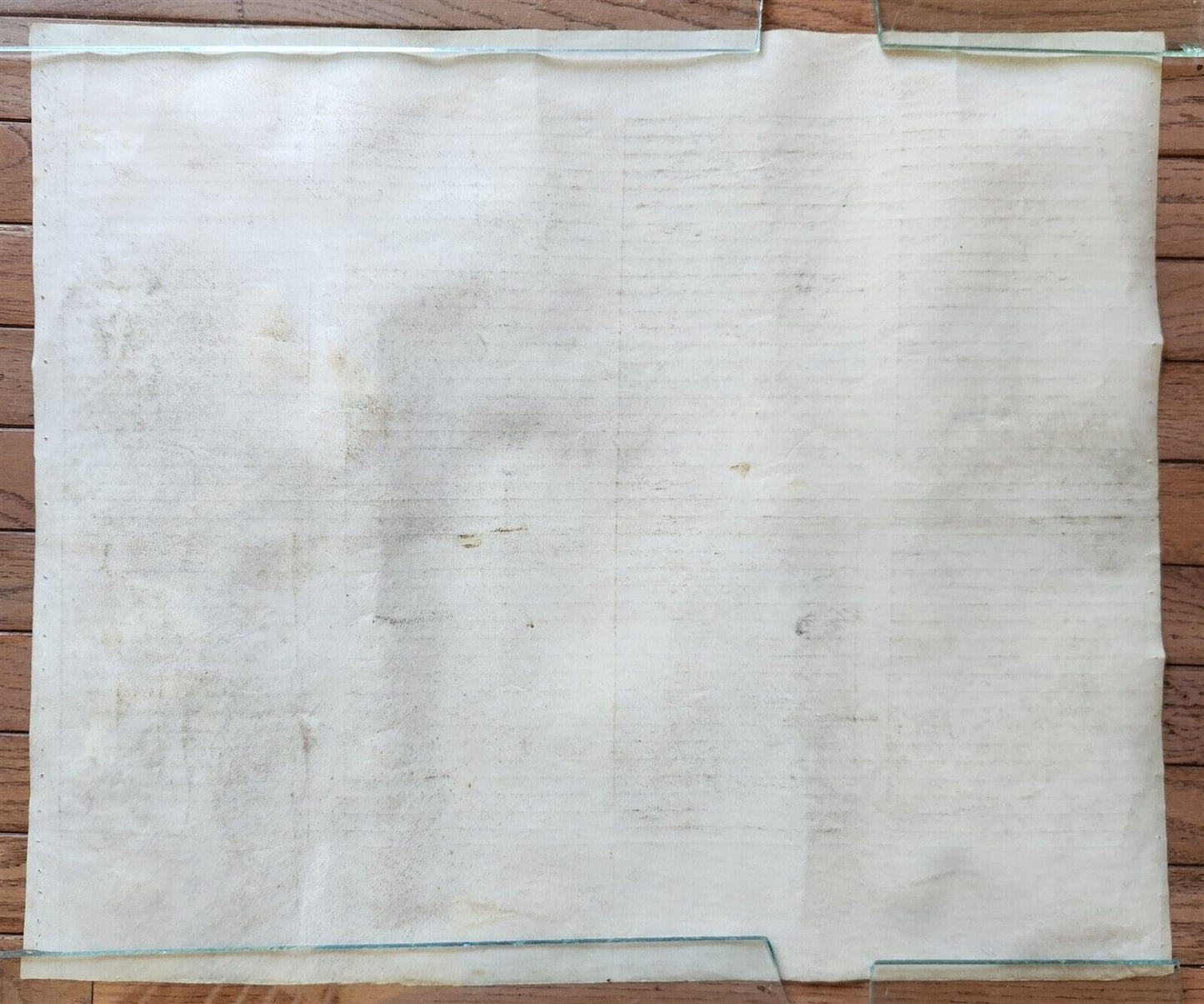 TORAH SCROLL FRAGMENT MANUSCRIPT on VELLUM antique BIBLE EXODUS 32:2 - 34:35