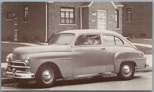 1950 PLYMOUTH DELUXE VINTAGE POSTCARD