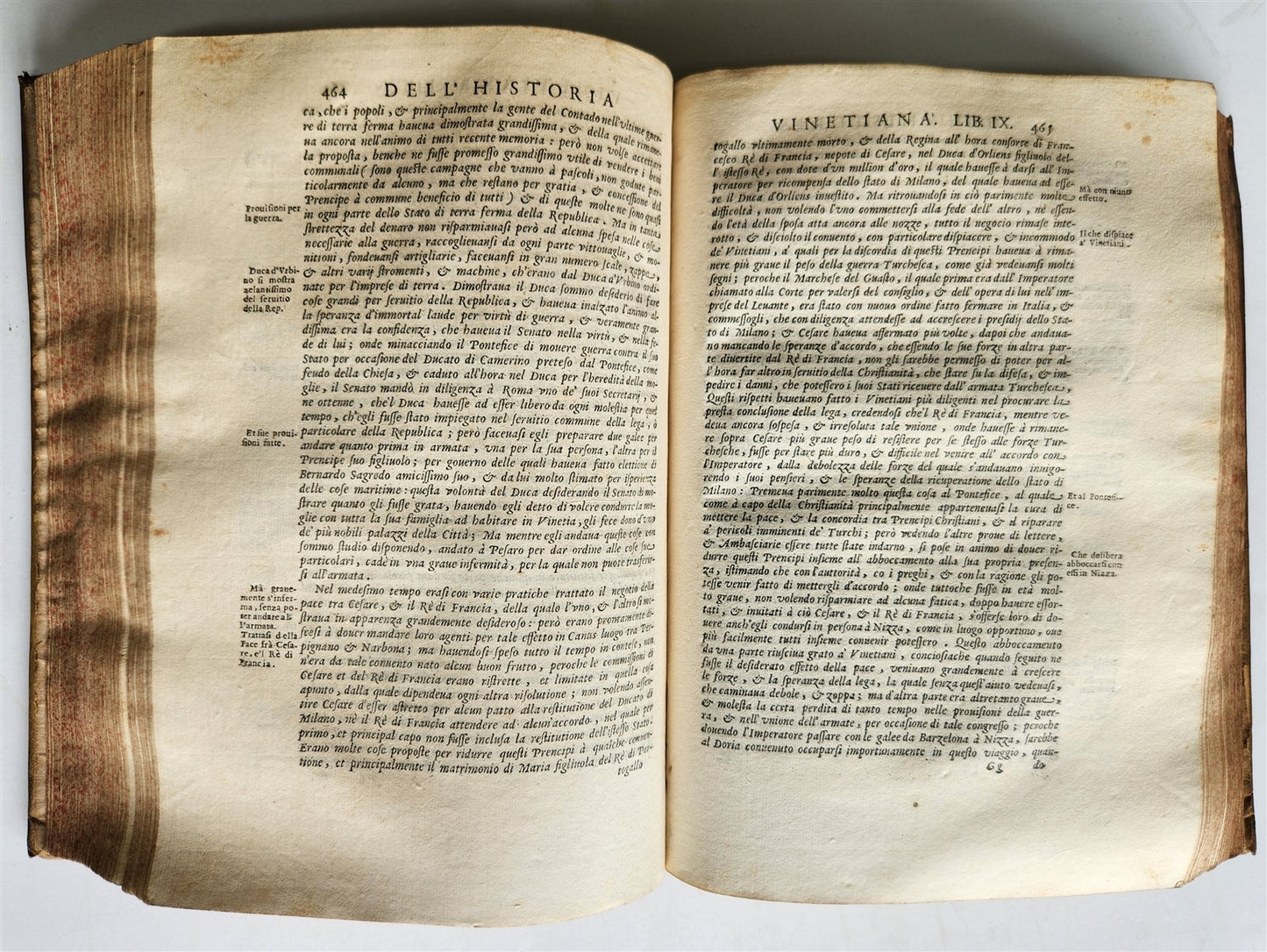1645 HISTORY of VENICE by PAOLO PARUTA antique VELLUM BOUND 17th CENTURY